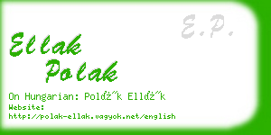 ellak polak business card